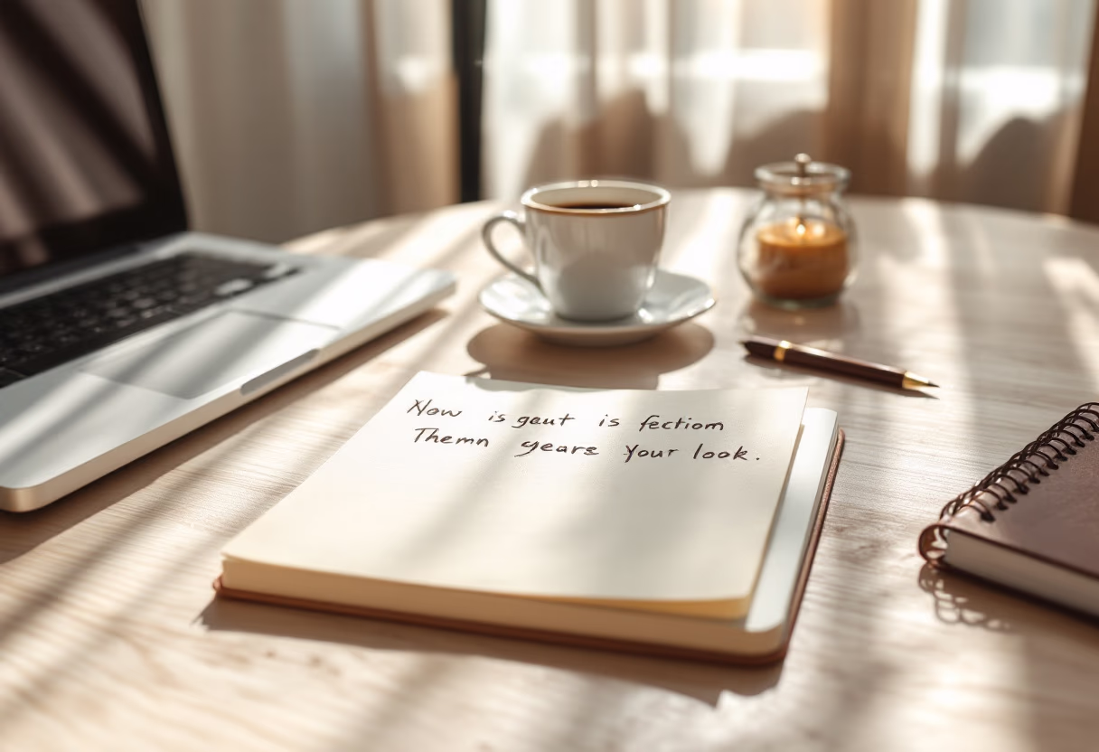 image of writing on notepad (for a financial advisor)