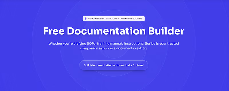 Build technical documentation in seconds with Scribe