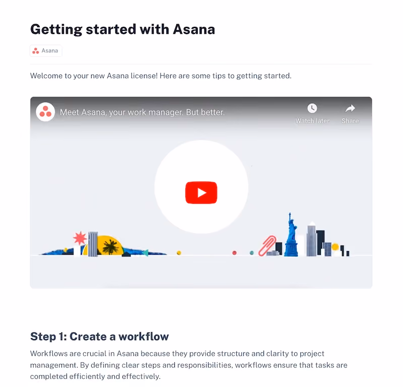 Scribe Getting started with Asana