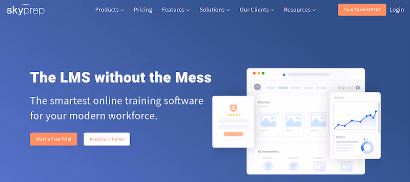 SkyPrep LMS Employee training software