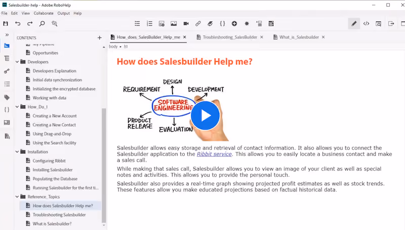 Adobe RoboHelp - Technical Writing Software