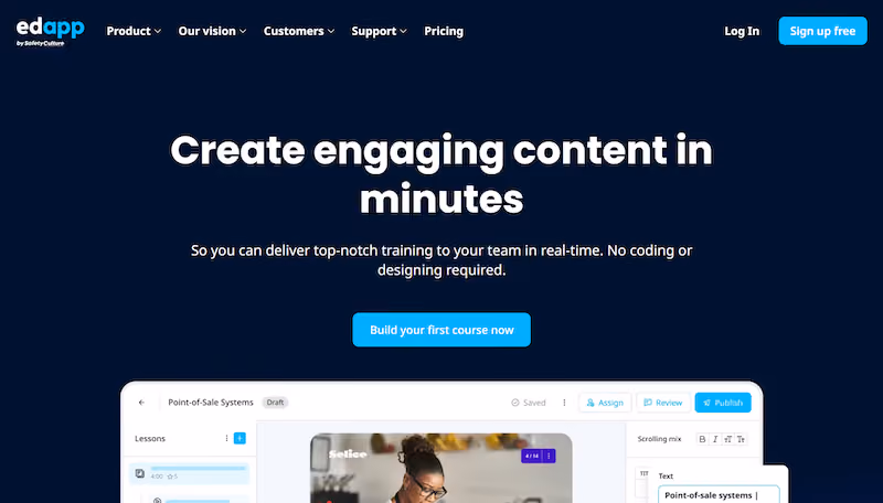 EdApp - tools for instructional design