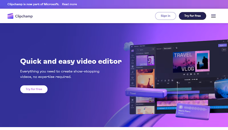 ClipChamp - tools for instructional design