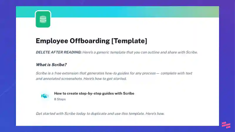 Employee Offboarding Template: Handover Document Template