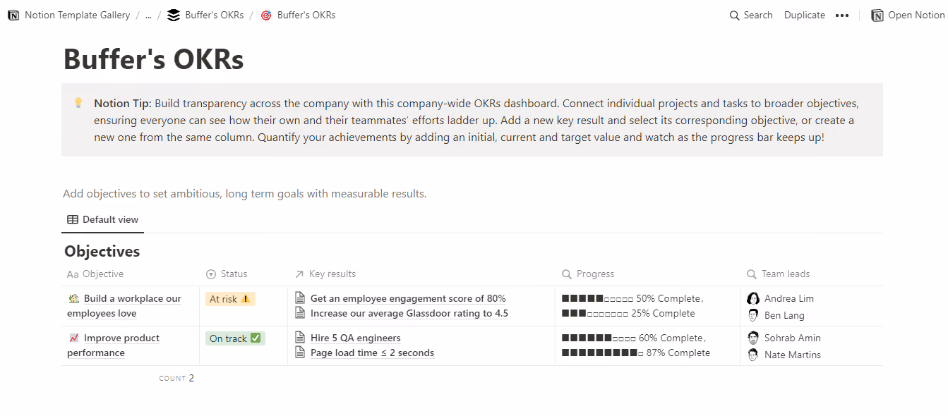 Notion - small business software