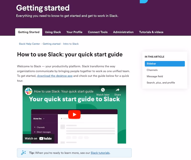 Slack user manual - How to use Slack: your quick start guide