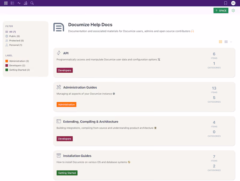 Documize Community Free Knowledge Base Software