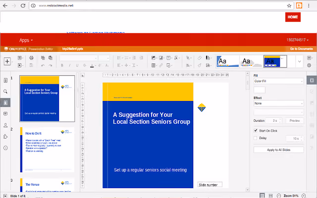 PPT Work Presentation editor - Virtual Training Chrome Extension