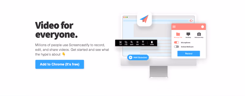 Screencastify - visual work instructions chrome extension