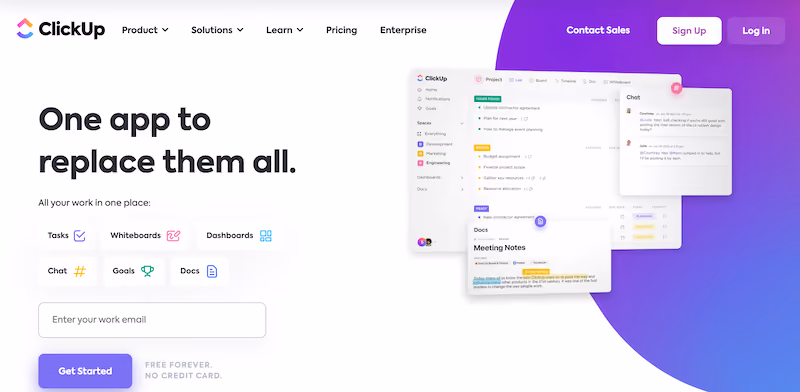 ClickUp: workflow management Chrome extensions