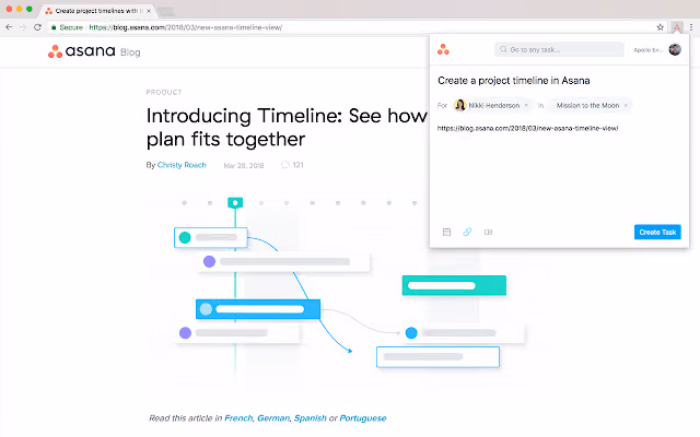 Asana workflow documentation chrome extension