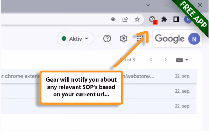 Gear - SOP chrome extension