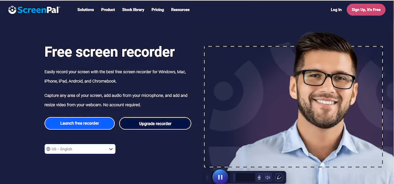 free video tutorial software — screenpal home page