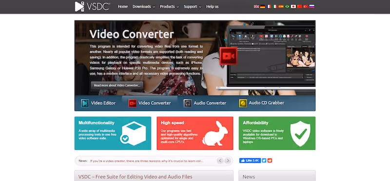 free video tutorial software — vsdc free editor