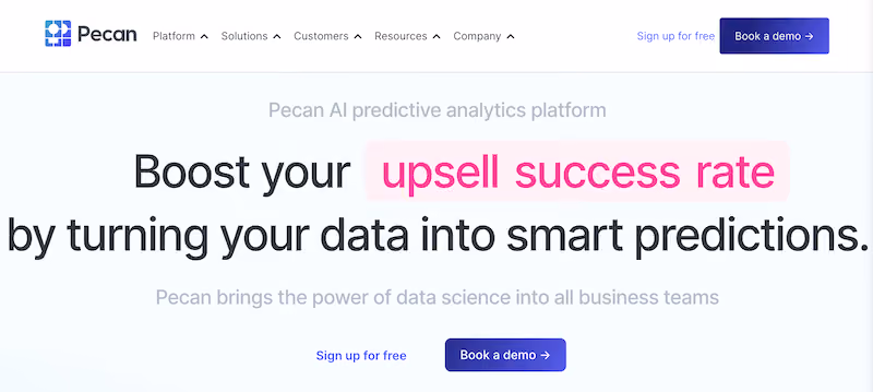 Pecan AI - no-code AI tools