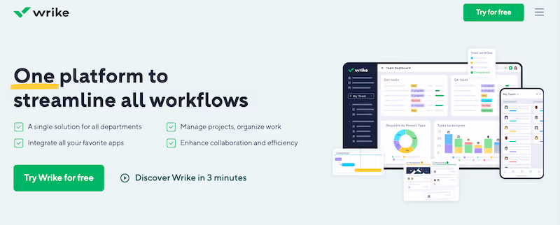 Wrike - AI tools for project management