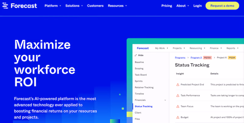 Forecast App - AI tools for project management