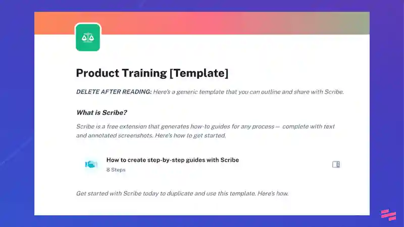 Pr‎oduct training manual templates