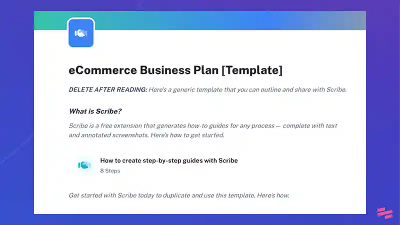 eCommerce business plan templates