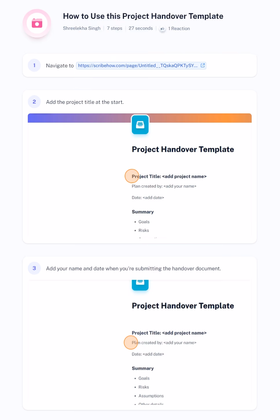 Scribe Project Handover Template: UserGuiding alternatives