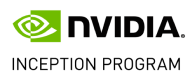 NVIDIA logo with green eye icon and text NVIDIA in black.