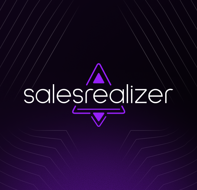 Rankrealizer logo with stylized orange triangular shapes above and below the text on a dark background.