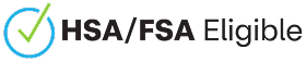 Checkmark icon followed by text: HSA/FSA Eligible