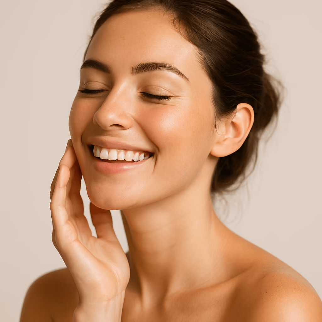 rejuvenated skin glowing after a Chemical peel maitland