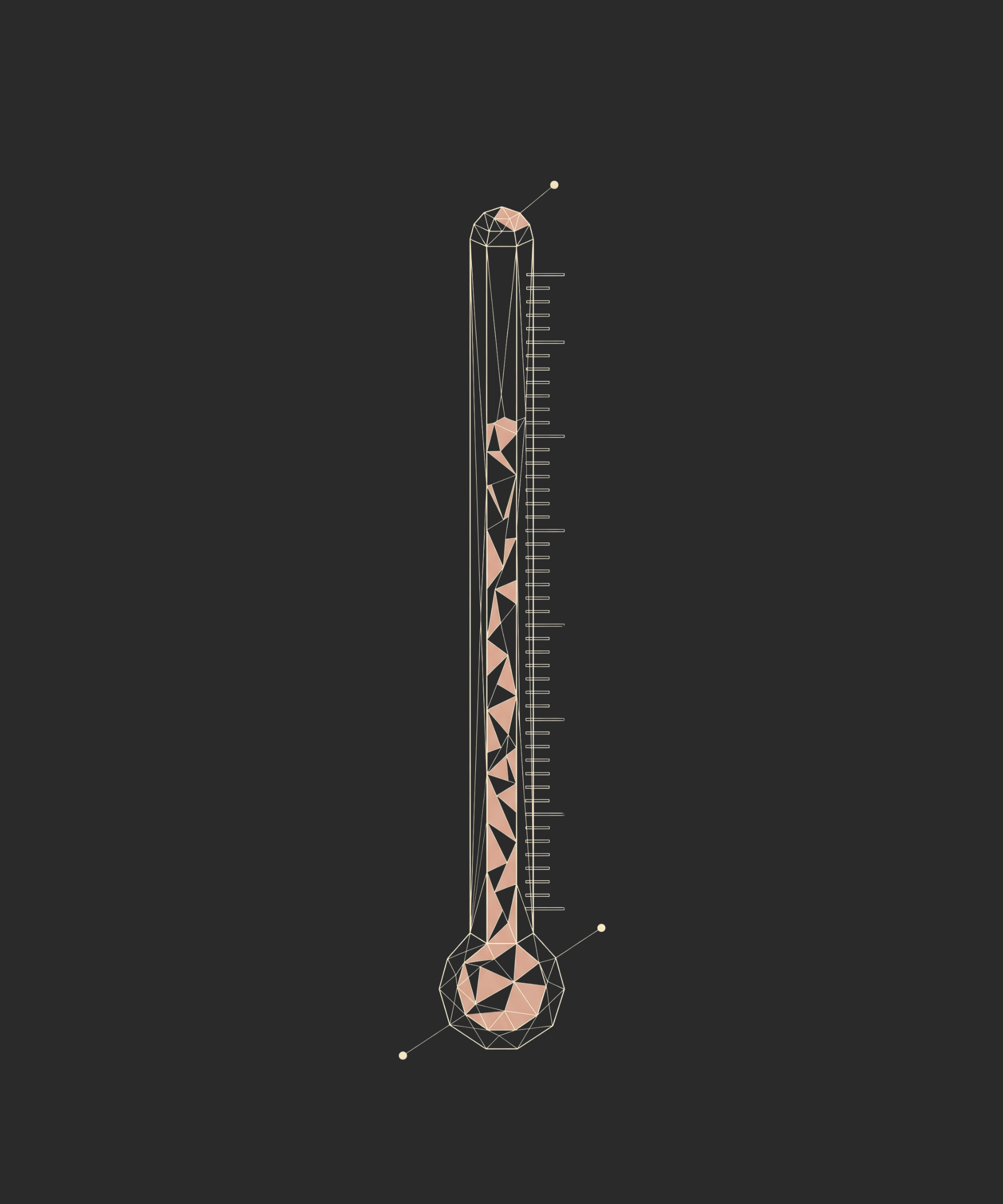 Measurement — polygon wireframe illustration