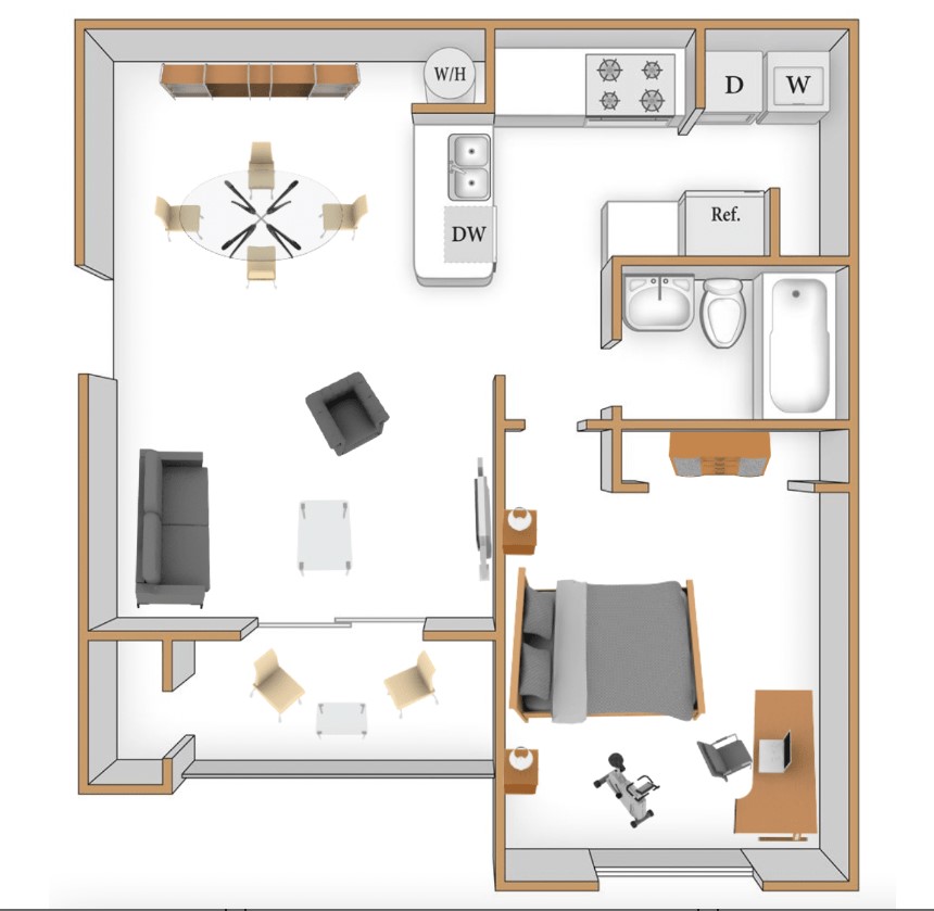 The Magnolia floor plan layout