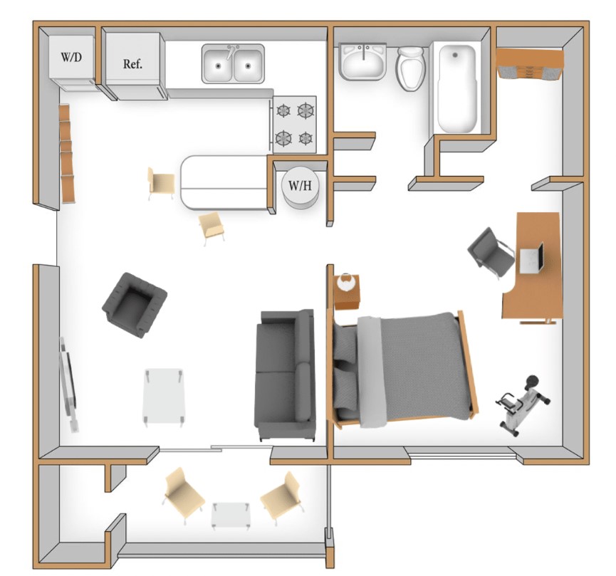 The Azalea floor plan layout