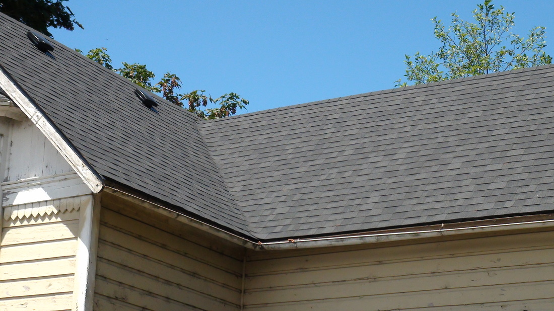 New shingles on the restored roof of Hoquarton House