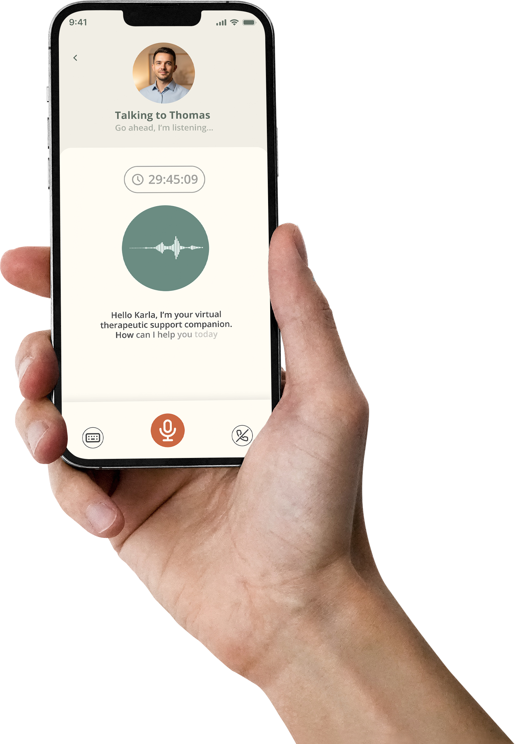 Therapy Ally app on iPhone