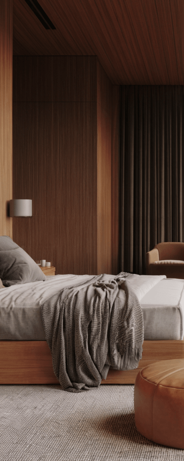 Minimalist Bedroom Hero Archipro Webflow Template | BRIX Template