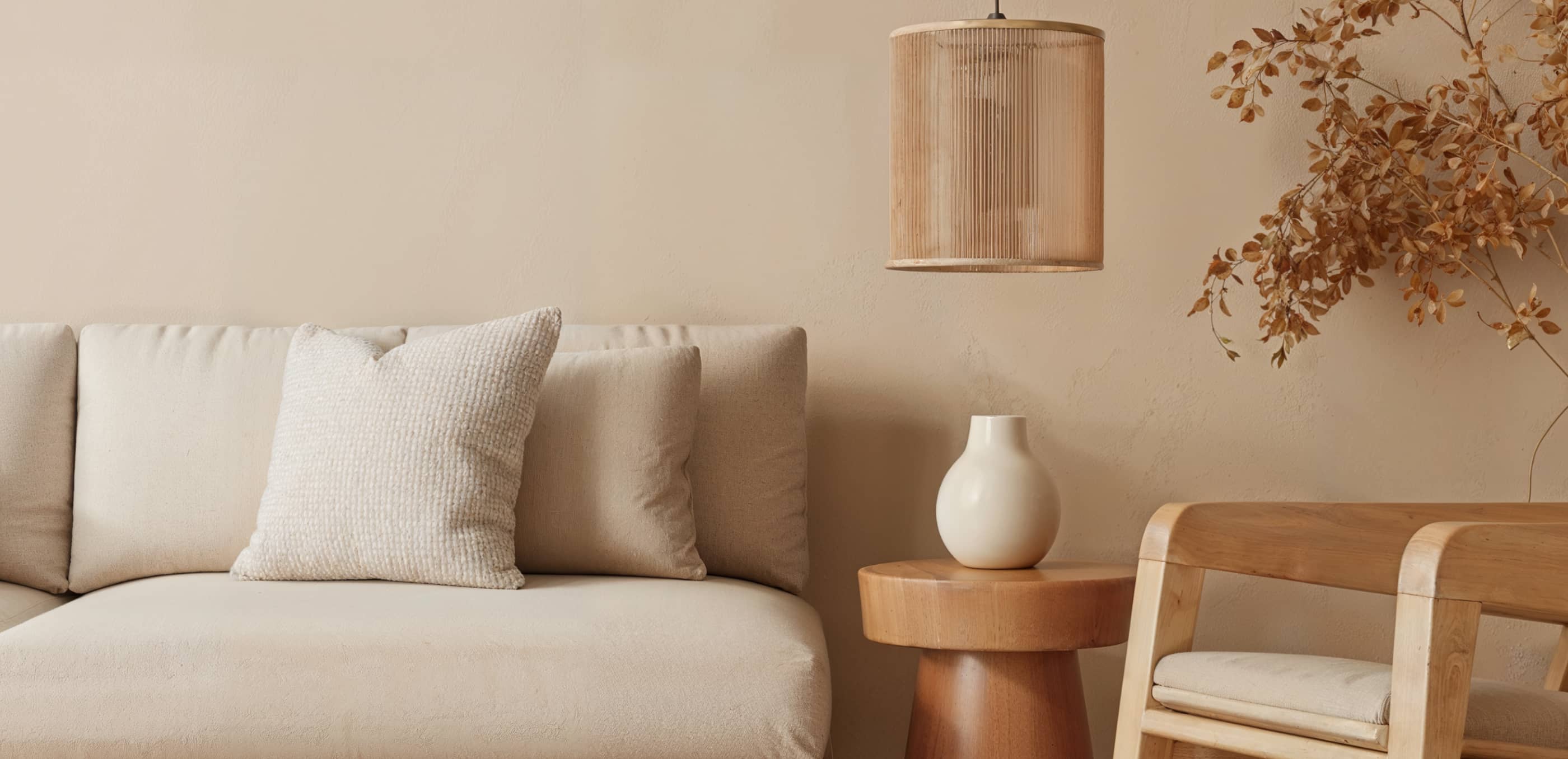 Cozy Beige Living Room Archipro Webflow Template | BRIX Template