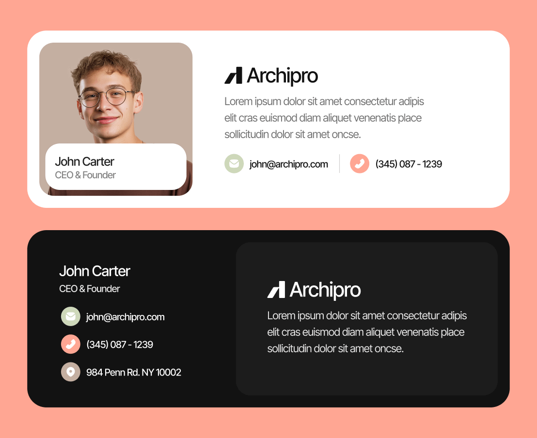 Archipro Email Signature Architecture Firm Webflow Template | BRIX Template
