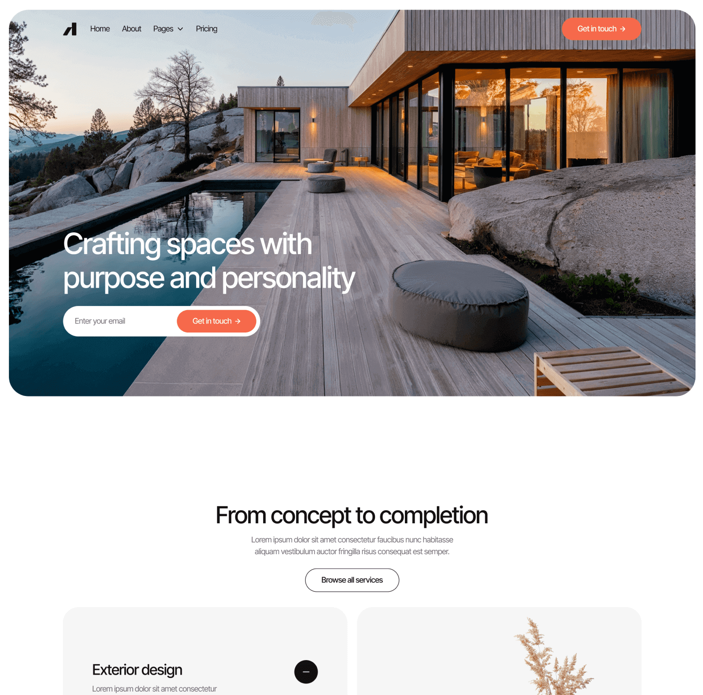 Archipro Home V3 Main Page Architecture Firm Webflow Template | BRIX Template
