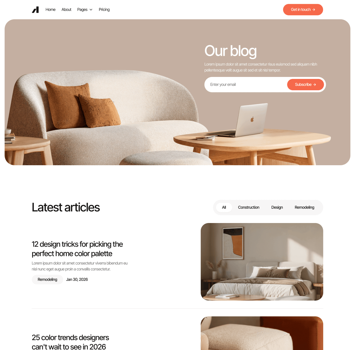 Archipro Blog V3 Main Page Architecture Firm Webflow Template | BRIX Template
