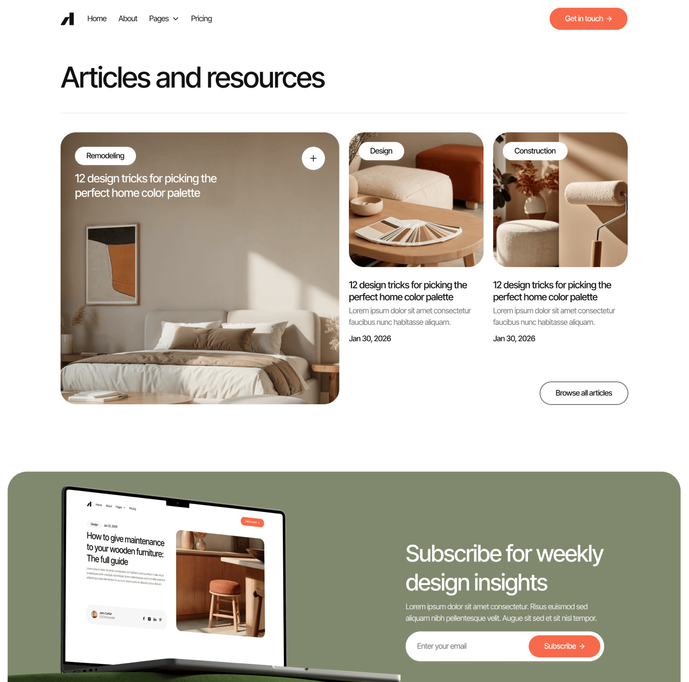 Archipro Blog V2 Main Page Architecture Firm Webflow Template | BRIX Template
