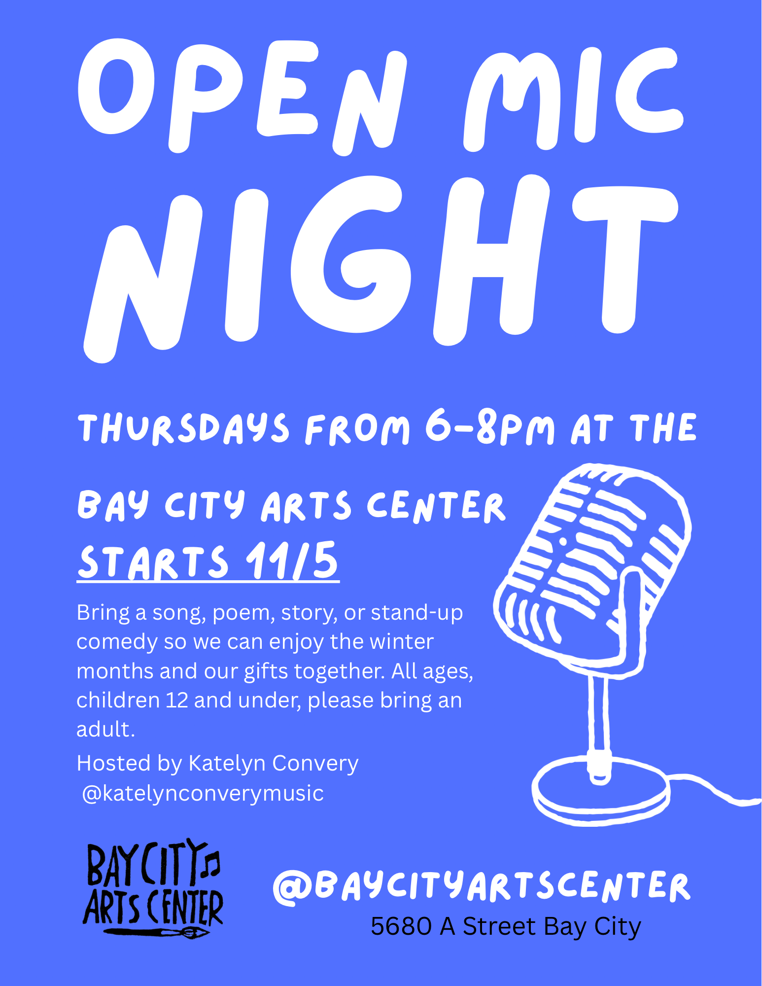 Open Mic Night, Thursdays