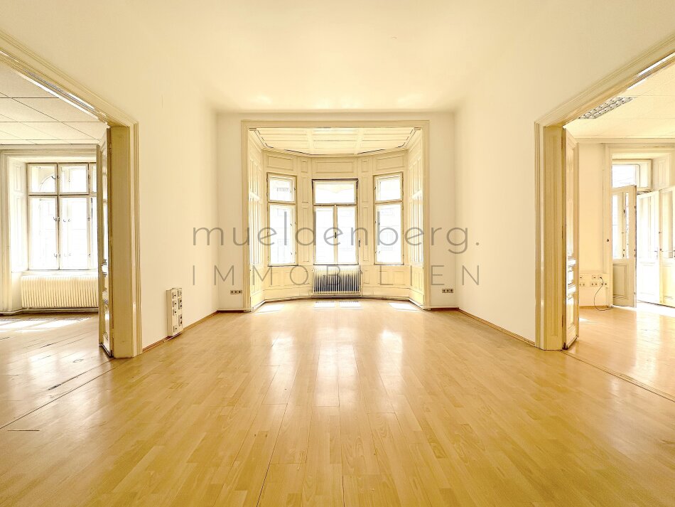 Stilvolles Büro/Praxis in Top-Lage mit Potenzial: 4 Balkone, Zentralheizung & Parkplatz in Wien!