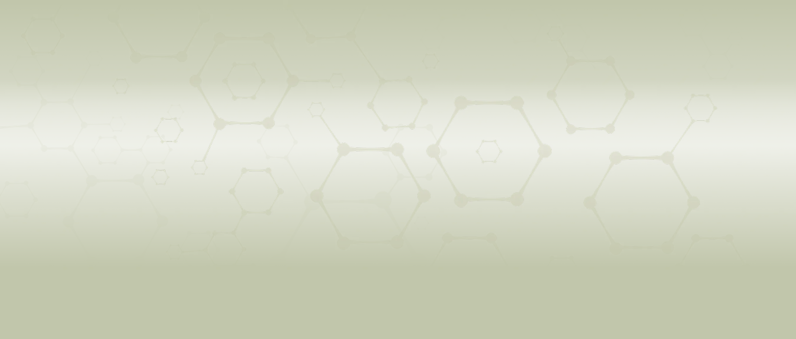 Faint repeating pattern of connected hexagons and dots on a muted green background.
