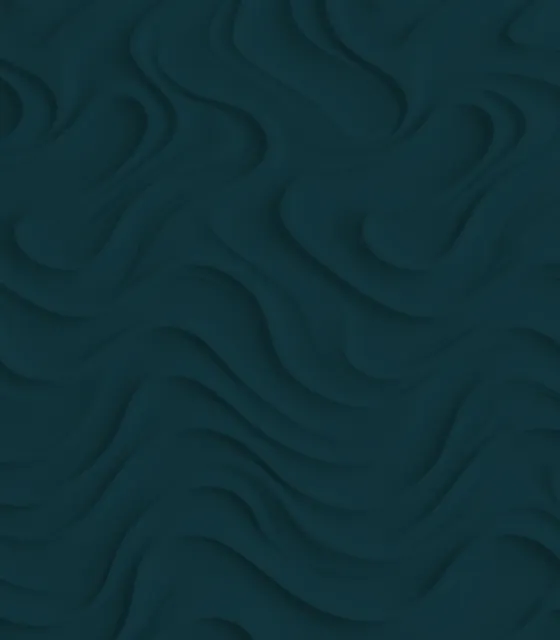 Abstract dark teal wavy layered pattern with smooth flowing curves.