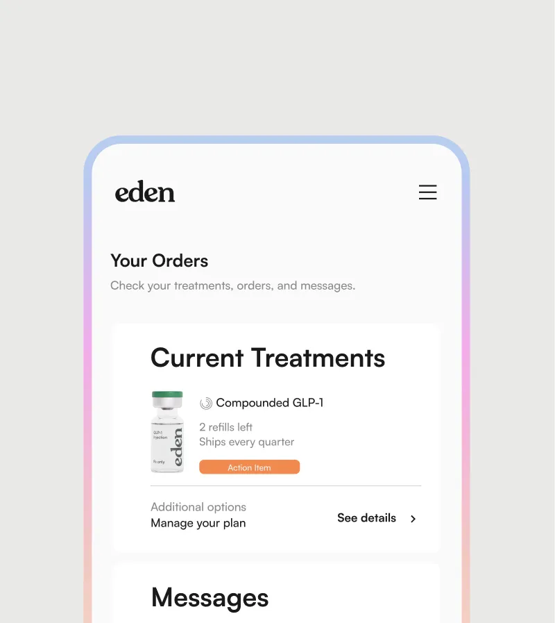 A phone screen showing medication management