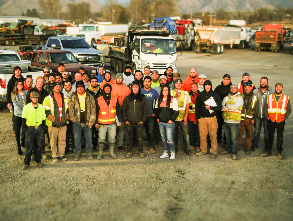Western Paving team posing for a photo.