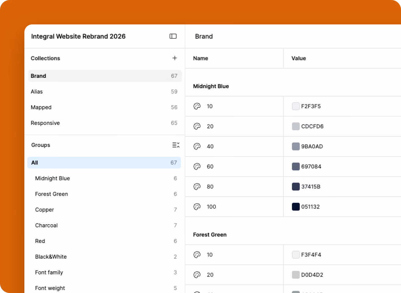 Integral color variables in Webflow