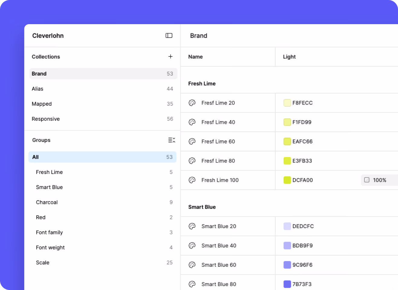 Cleverlohn color variables in Webflow
