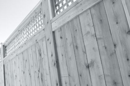 residential cedar fence