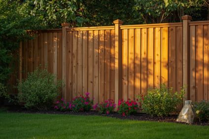residential cedar fence