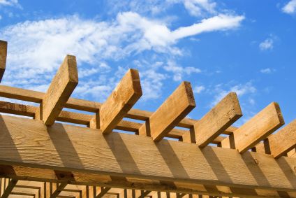 pergola roof close up